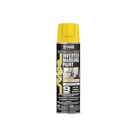 Seymour Midwest Stripe 9-Series Inverted Ground Marking Paint, Hi Viz Yellow net 17oz. 20976-1