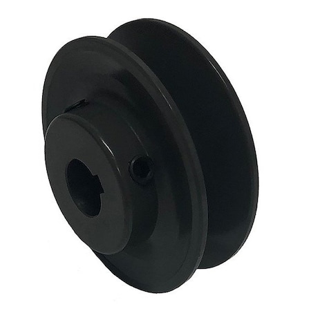 Zoro Select V-Belt Pulley, Cast Iron, Fixed BK30x1