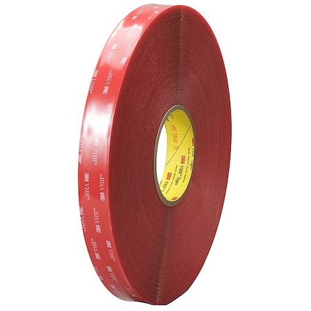 3M Double-Sided Foam Tape, 1/2 in W, 36 yd L, 1/32 in, Acrylic Foam, Double-Sided 4905