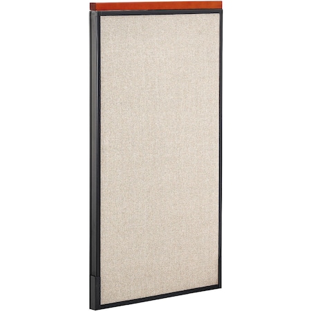 Global Industrial Interion Deluxe Office Partition Panel, 24-1/4"W x 43-1/2"H, Tan 277676TN