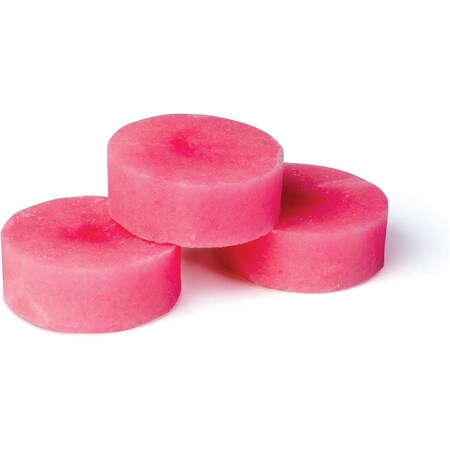 Hospeco Health Gards Para Toss Block in Shipper, Pink Cherry, 3.5 oz - Case of 144 6411