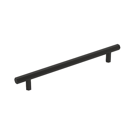 Amerock Caliber 7-9/16 in 192 mm Center-to-Center Matte Black Cabinet Pull BP36876FB