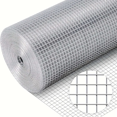 Wrightmaster 48 in. x 100 ft. 19-Gauge Reinforced Hot-Dip Galvanized Wire Mesh, 1/2 in. Grid Precision Welding ZR-48100