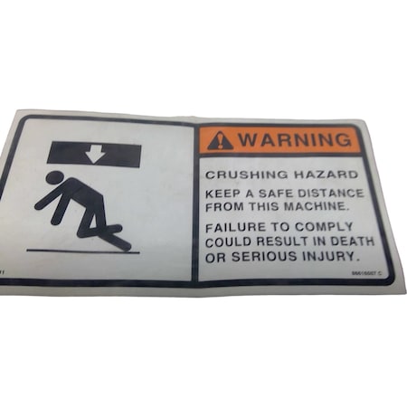 Cnh WARNING SIGN, CNH OEM 86616507 86616507