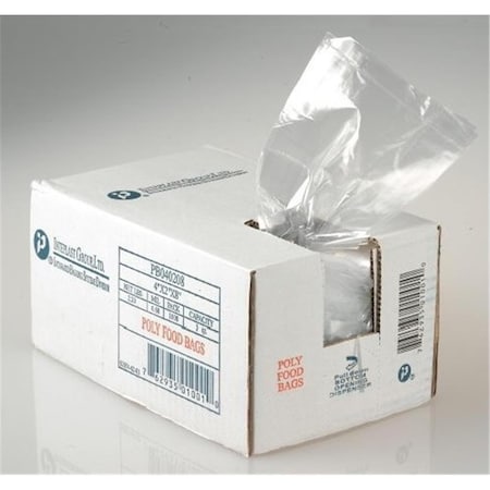 Inteplast Poly Bag 10 in. W x 4 in. G x 20 in. L IBS PB100420R