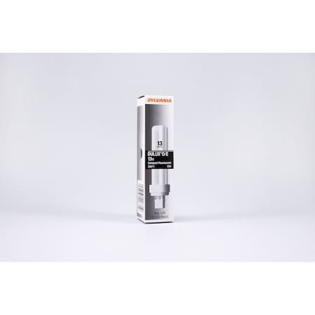 Ledvance/ Sylvania DULUX 13W double CFL w/ 4-pin base, 3500K color temp, 82 CRI, for use with electronic and dimming CF13DD/E/835/ECO/20671