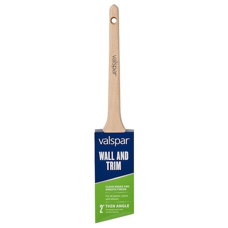 Valspar Wall and Trim Sash Brush, 2 in W, Angle Brush, Polyester Bristle 882545300