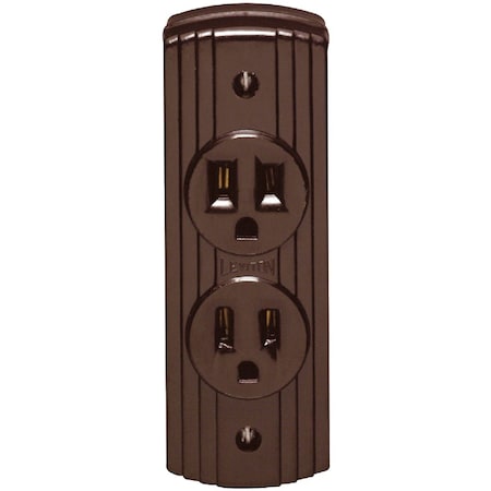 Leviton 15A Surface Mount Brown 5-15R Power Outlet C20-5238