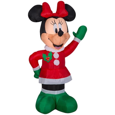 Disney Airblown LED Minnie in Winter Outfit 4 ft. Inflatable 117074