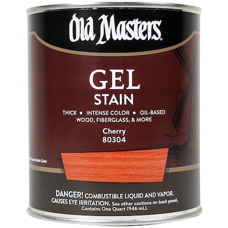 Gel Stain Qt Old Masters Cherry Oil-Based Stain 80304