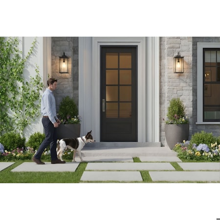 Doornmore G7508, 37.75" x 98" ( 36" Door) Right Hand, Mahogany SDL 8 Lite, 3/4 Lite Exterior Door G7508-SW-3696_1_RI