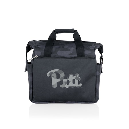 Picnic Time Family Of Brands NCAA Pittsburgh Panthers On The Go Lunch Bag Cooler - Soft Cooler Lunch Box, Black Camo 510-00-182-504-0