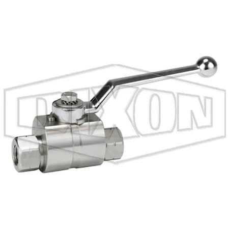 Dixon HPBV Full Bore High Pressure Ball Valve, FNPT End Style, 316 SSss Steel Body, FKM/FPM/POM Softg HPBV25SS