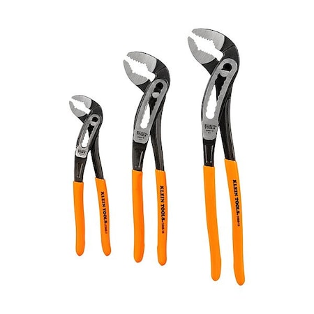 Klein Tools Pump Plier Set, 7/10/12in L, 3 Pliers D5053KIT