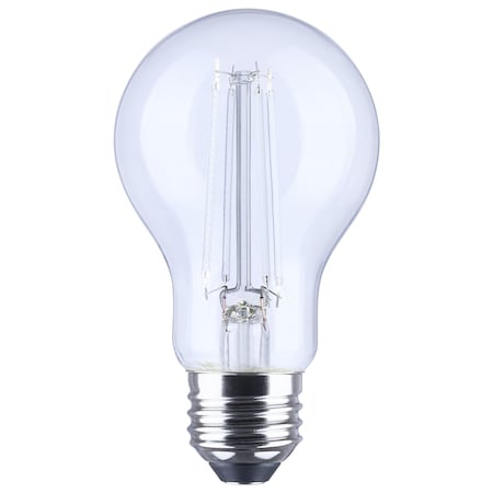 Satco 6 Watt LED A19 Straight Filament Black Light Glass 120 Volt S14391