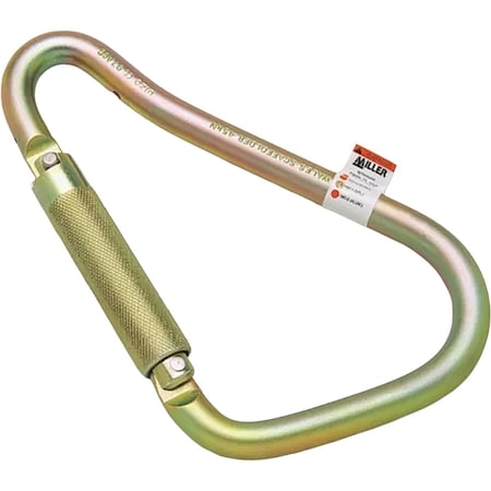Miller Heavy-Duty Steel Carabiner with Automatic Twist-Lock, 2" Gate Opening 18D-1/