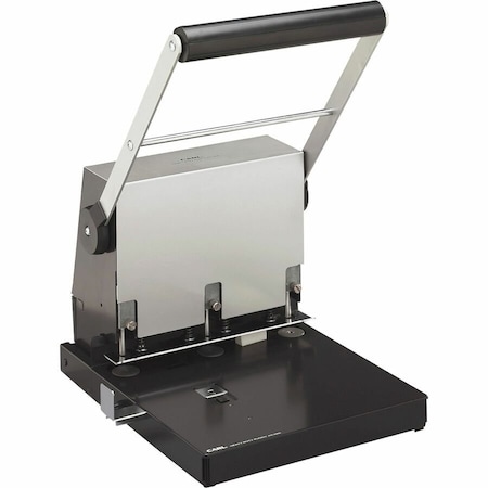 Carl Manufacturing Carl Heavy-Duty Three-Hole Punch, 300 Sheet Capacity, Gray 63300