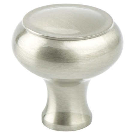 Berenson 42 mm dia. Forte Knob with Brushed Nickel 8279-1BPN-P