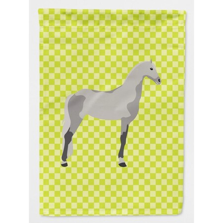 Carolines Treasures Orlov Trotter Horse Green Flag Garden Size BB7734GF