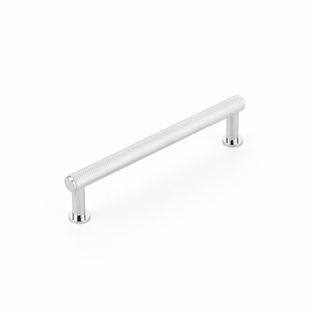 Schaub 5in Center to Center Pub House Knurled Cabinet Pull Polished Chrome Finish 5005-26