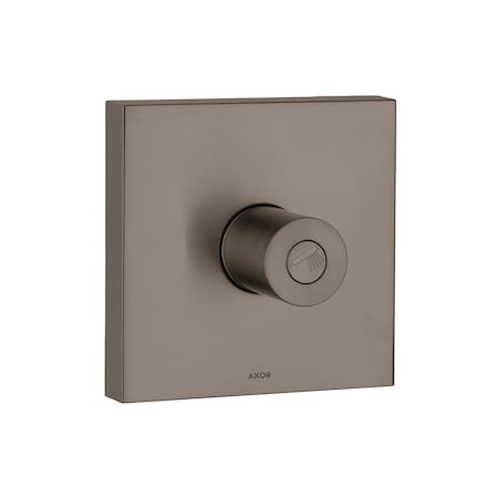 Axor ShowerSolutions Volume Control Trim 5" x 5" in Brushed Black Chrome 10972341