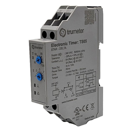 Trumeter Time Delay Relay, 110V AC TS05