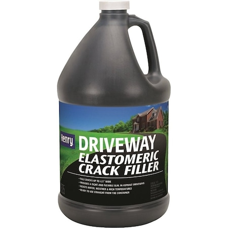 Henry HE305 Series Driveway Crack Filler, Liquid, Black, Slight, 0.9 gal Jug HE305447