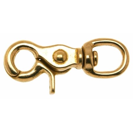 Campbell Chain & Fittings Swiveling Trigger Snap, 1/2 in, 40 lb Working Load, Bronze T7625504