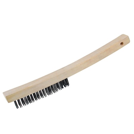 Kraft Tool Kraft Tool 14" Curved Handle Wire Brush - 1-1/8" Trim BL467