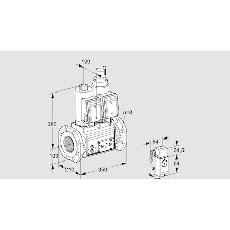Honeywell Kromschroder VCS8T100A05NLQSRE/3-P4/PPVP KS88204039