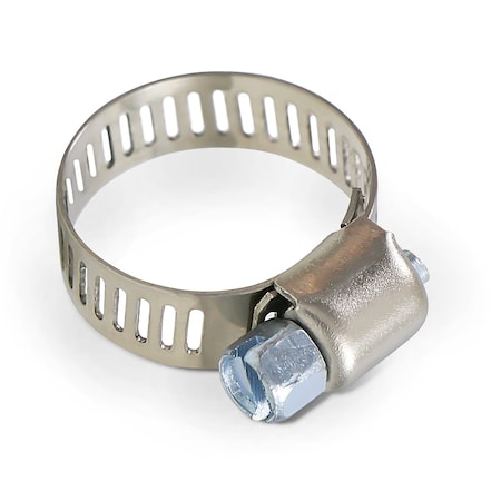 Everflow Stainless Steel Worm Drive Hose Clamps 5/16'' - 7/8'' Adjustable SAE 6, 10PK 5206SSHCA