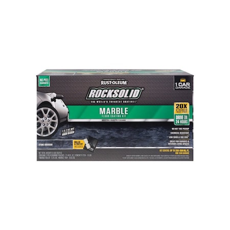 Rust-Oleum Epoxy Floor Paint RockSolid Marble Stone Obsidian 80 oz Marble Stone Obsidian 306320
