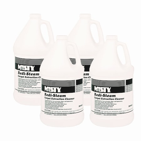 Misty Redi-Steam Carpet Cleaner, Pleasant Scent, 1 gal Bottle, PK4 1038771