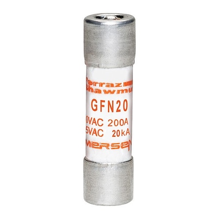 Mersen Fuse, 1 1/2 in L, 32 V AC, 20 A GFN20