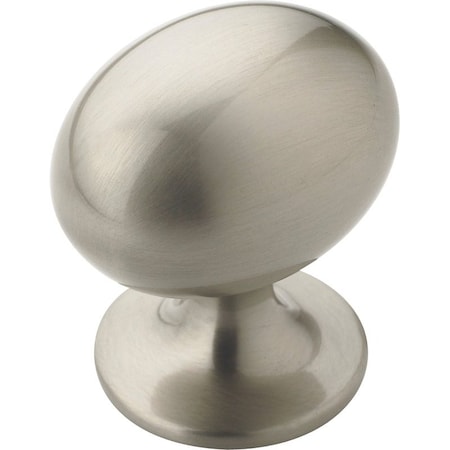 Amerock Cabinet Knob, 138 in Projection, Zinc, Satin Nickel TEN53018G10