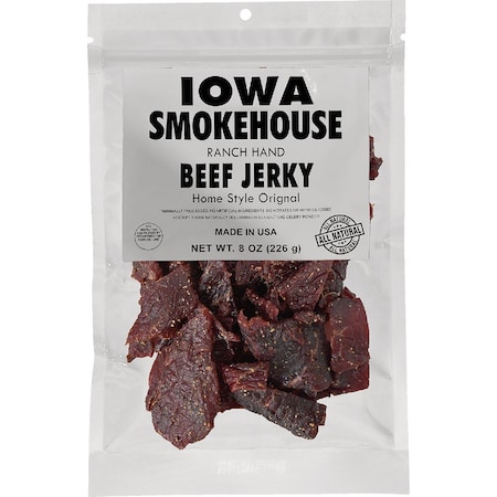 Iowa Smokehouse 8 Oz. Original Homestyle Ranch Hand Beef Jerky is-rh8jn