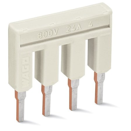 Wago Terminal Block, 0.752" L, 0.75" W, Gray 2002-404