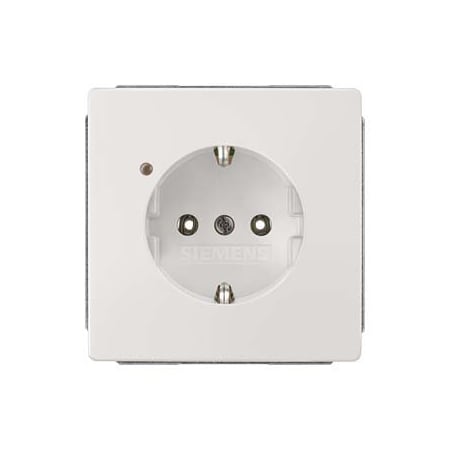 Siemens DELTA style SCHUKO socket outlet 10/16 A 250 V Operating display orange cover 5UB1846