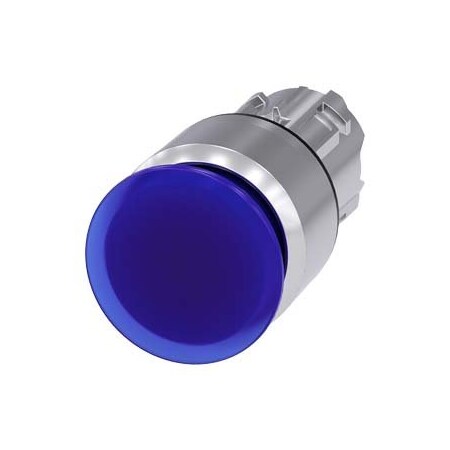 Siemens Illuminated mushroom pushbutton, 22 mm, round, metal, shiny 3SU1051-1AA50-0AA0-ZY19