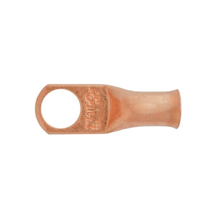 Auveco Copper Battery Cable Lugs. 4 Gauge. 3/8in Stud Size, 10PK 22987