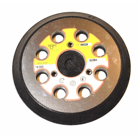 Diskit Gripit Abrasive Sanding Pad 55528: Medium, 5", PSA, 8 Hole, Low Profile MADE IN USA 55528