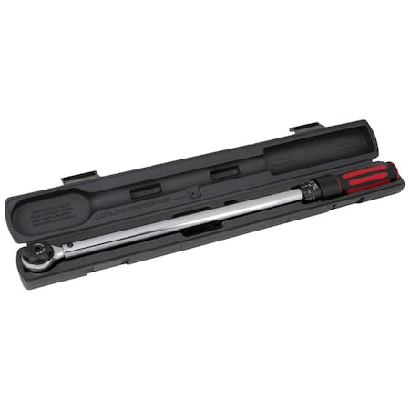 Performance Tool 1/2 in. Dr. Torque Wrench, 250 ft/lb, Click Type, SAE/NM M199