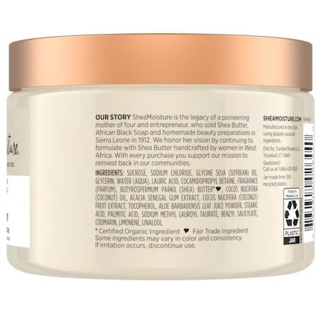 Shea Moisture 100 Percent Virgin Coconut Oil Daily Hydration Shea Sugar Scrub, 12 Fluid Ounce 2264