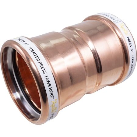 Apollo Valves 800 3 CXC CU CPLG W/ST (3) 10077702