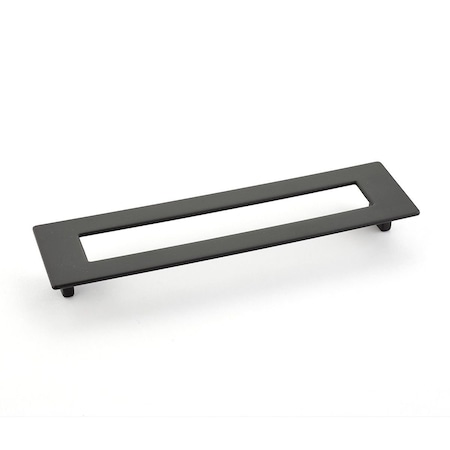 Schaub 192mm Center to Center Rectangular Finestrino Cabinet Pull Matte Black Finish 446-MB