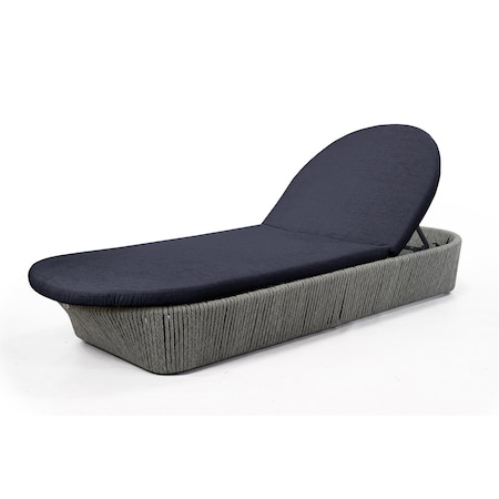 Skyline Design Boston Chaise Lounger with Sunbrella Cushion 24163-LGFRD-CUSH/SU-726