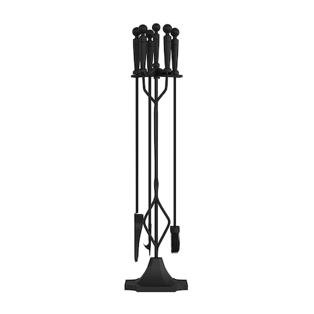 Lavish Home 5-Piece Fireplace Tools Set Essential Heavy-Duty Accessories for Fireplaces 80-FPTS-1