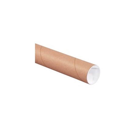 Bubblefast 2 x 26'' Kraft Tubes with Caps, 50PK BFP2026K