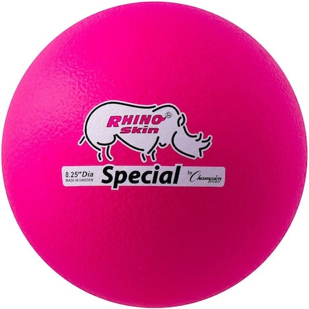 Champion Sports 8.5 in. Rhino Skin Ball, Neon Pink RS85NPK
