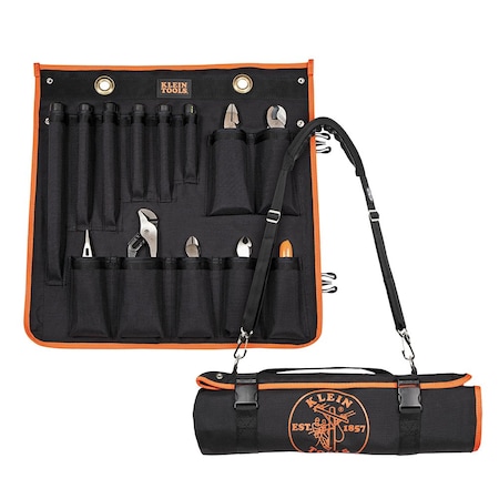 Klein Tools 1000V Insulated Utility Tool Kit in Roll Up Pouch, 13 Piece 33525SC